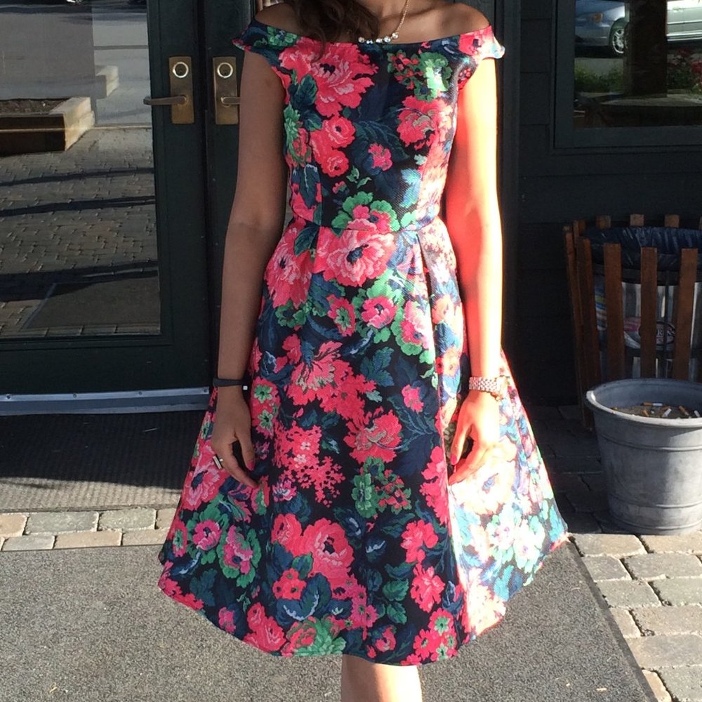 Love Off-Shoulder Cocktail Dress